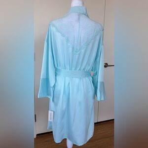 Flora Nikrooz Light Blue Lace Robe